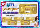 Sexy Golden ticket Custom Scratch Cards Erotic Card Scratchcards for lovers