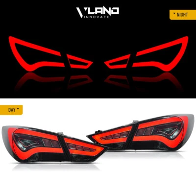 Par de luces traseras LED para HYUNDAI SONATA 2011 2012 2013 2014 lente ahumada/tintada Foto 1 de 4