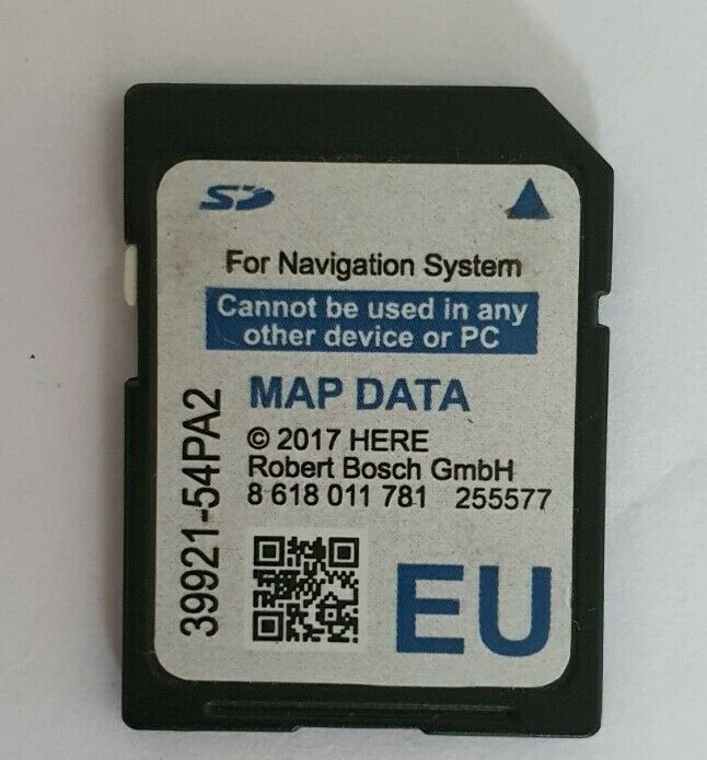 GENUINE SUZUKI SLDA 39921-54PA2 SAT NAV SD CARD MAP  SWIFT SX4 S-CROSS VITARA - Image 1 of 1