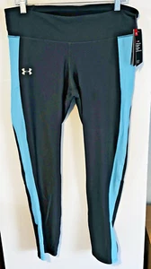 UNDER ARMOUR Damen Kompressionsleggings Heat Gear Grau Türkis Größe XL - Bild 1 von 7
