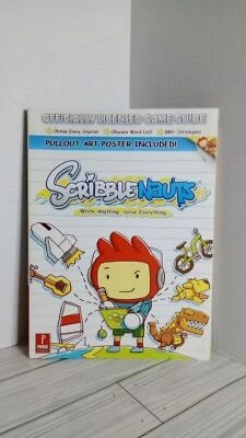 2009 Nintendo DS ScribbleNauts Strategy Game Guide with Poster Prima Games - Image 1 of 4
