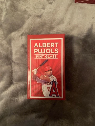 Albert Pujols Pint Glass LA Angels 8/1/13 SGA Sponsored By Farmer John New! Cover