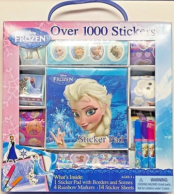 Almohadilla adhesiva Disney Frozen escenas y páginas de diseño de Bendon 1000+ pegatinas RARAS  Foto 1 de 4