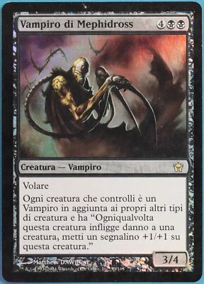 Mephidross Vampire FOIL Fifth Dawn (ITALIAN) HEAVILY PLD CARD (339580) ABUGames - Image 1 of 2