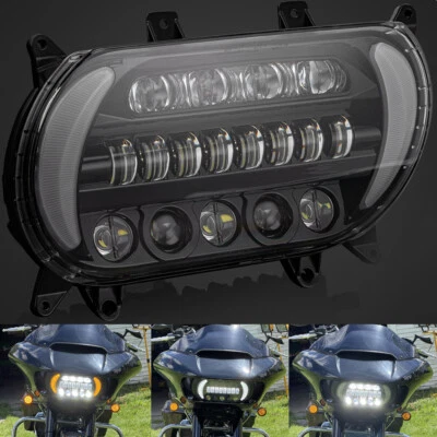 For Harley Road Glide FLTR FLTRX FLTRXS FLTRU 2015-2023 2024 LED DRL Headlight - Изображение 1 из 4