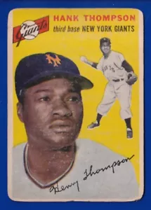 Hank Thompson Giants 1954 Topps #64 Fair sin pliegues - Imagen 1 de 2