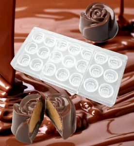 Moule à Chocolat - en Polycarbonate - pour Professionnels en forme de Rose - Foto 1 di 1
