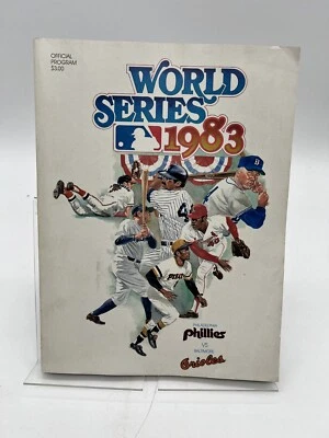 1983 MLB Baseball World Series Official Program Phillies Baltimore Great Shape - Image 1 of 4