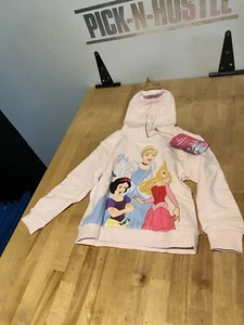 Disney Store Princess Hoodie Sweat Shirt Girl Size XS Snow White, Aurora, - Picture 1 of 6