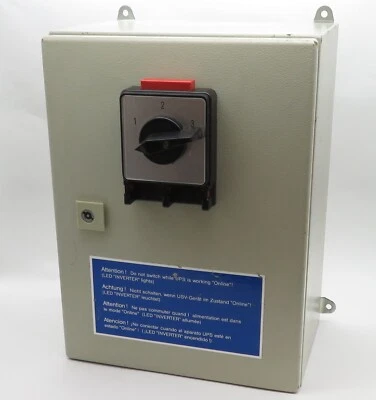 Bypass-Schalter Handumgehung für USV-Geräte 100A 22kW 400V Bypass Switch for UPS - Bild 1 von 4