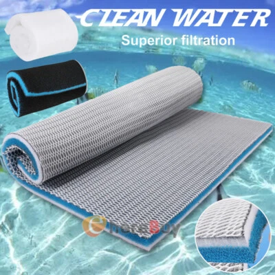 Medios filtrantes para acuario 8D almohadillas de filtro de 8 capas espuma de esponja biológica para estanque pecera Foto 1 de 4