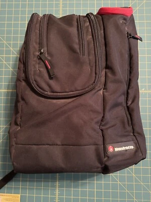 Manfrotto Camera Gear Pro Backpack Padded Zippered Compartments Laptop Black - Image 1 of 4