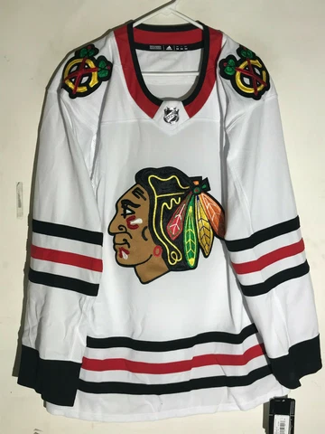adidas Authentic Adizero NHL Jersey Chicago Blackhawks Team White sz 50 Cover