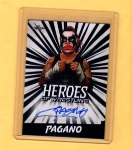 2023 LEAF PAGANO Heroes Of Wrestling WHITE Parallel AUTOGRAPH #BA-P1 - Picture 1 of 2