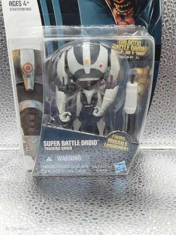 STAR WARS  3.75" THE CLONE WARS TRAINING SUPER BATTLE DROID CW16 MIP Cover