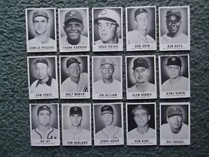 1960 LEAF BASEBALL PARTIAL COMPLETE SET LOT(41/144)w/STARS, RC's **RARE** - Picture 1 of 4