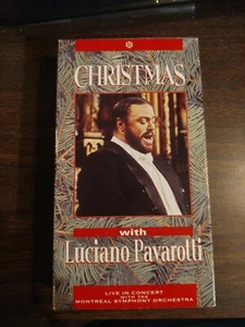 Christmas with Luciano Pavarotti VHS - Live in Concert - Montreal Orchestra NEW - Picture 1 of 1