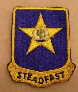 1950/1960'S ARMY PATCH 409TH INF RGT KANSAS NG UNIT "STEADFAST" POCKET PATCH CE - Bild 1 von 2