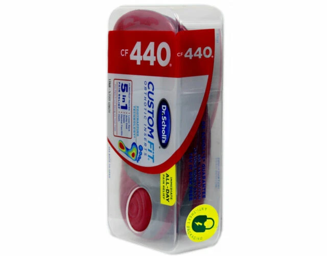 Dr. Scholl's Custom Fit Orthotic Inserts - Red, 1 Pair (CF440)