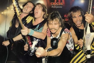 Banda de metal alemana Scorpions 1984 antigua revista póster página ¡Idea de regalo para fans! (3800) - Imagen 1 de 1