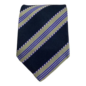 SULKA Blue Striped Silk Tie Made In France 58"-3.3/4" EX COND - Picture 1 of 6