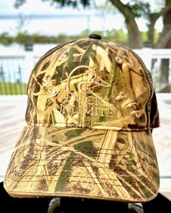 DUCKS UNLIMITED DU Leader 2016 Camouflaged Baseball Cap Hat Adjustable Hunting - Picture 1 of 14
