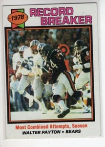 1978 TOPPS WALTER PEYTON FOOTBALL CARD #335 EX - Picture 1 of 1
