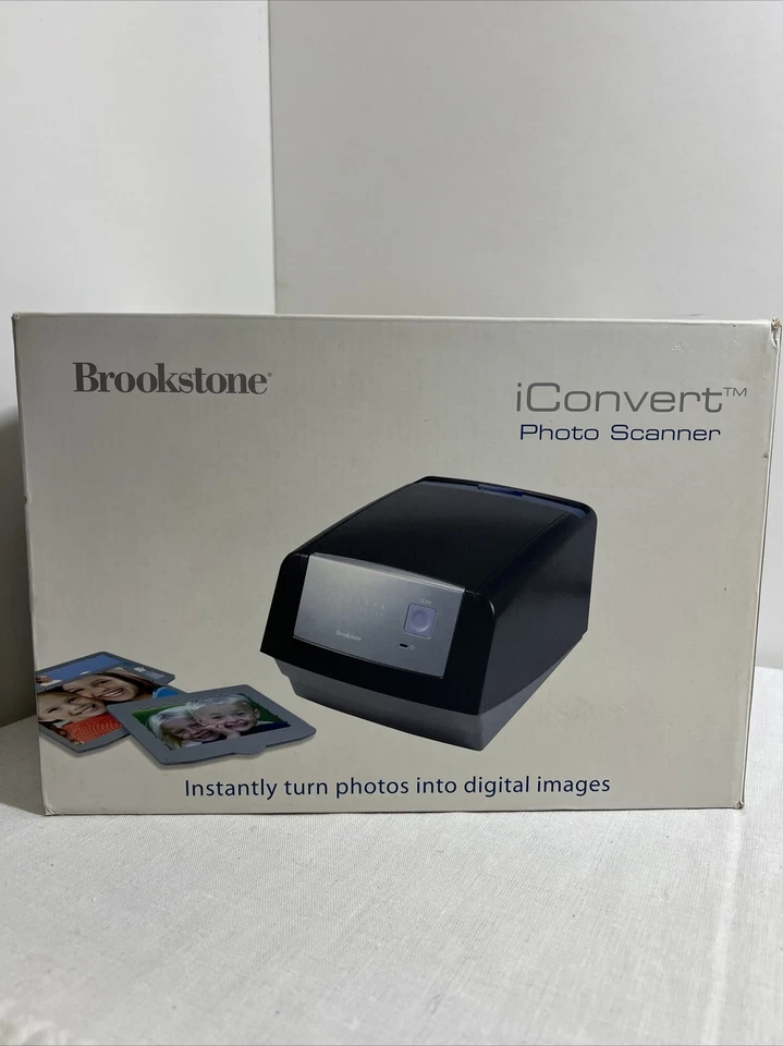 BROOKSTONE - iConvert Photo Scanner - INSTANTLY TURN PHOTOS INTO DIGITAL IMAGES - Image 1 of 4