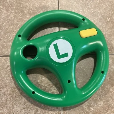 Volante Oficial Nintendo Wii U Mario Kart 8 VERDE Luigi WII Volante HORI Foto 1 de 4