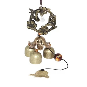 Wreath Wind Chimes Metal Garden Bells Hummingbird WindChimes for Lucky Outdoo... - Picture 1 of 5