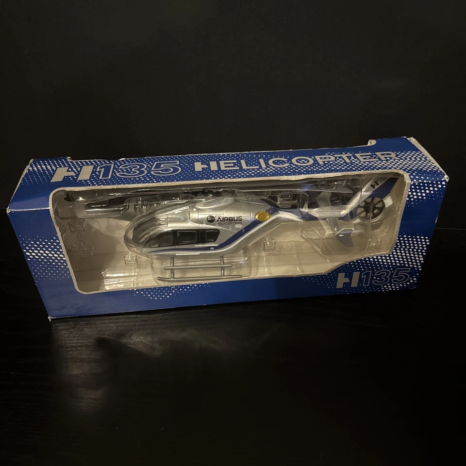 H135 Airbus Helicopter Toy Model Dallas Cowboys Promo Majorette Germany  - Image 1 of 4