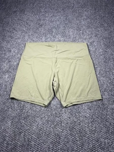 Lululemon Shorts Womens 8 Green High Rise Bike Activewear Liner Yoga Athletic - Picture 1 of 7