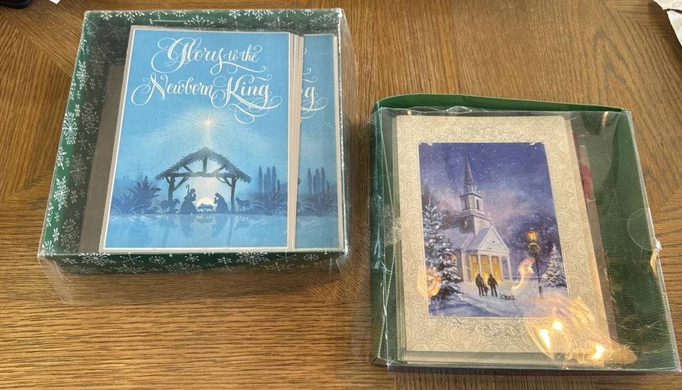 Lot Of Over 40 Christmas Holiday Cards Hallmark & Masterpiece Studios New Open B - Image 1 of 4