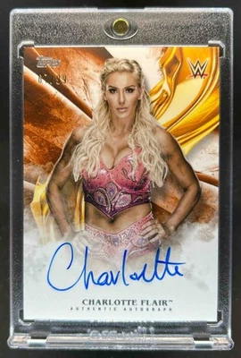 2019 Topps WWE Undisputed Charlotte Flair Auto Orange #67/99 - Image 1 of 2