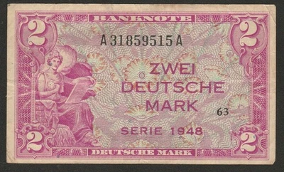 1948 GERMANY 2 MARK NOTE - Image 1 of 2