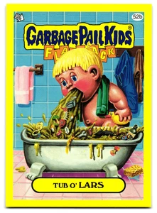 Tarjeta exacta de parodia Tub O' Lars 2011 Garbage Pail Kids Flashback serie 3 mostrada - Imagen 1 de 2