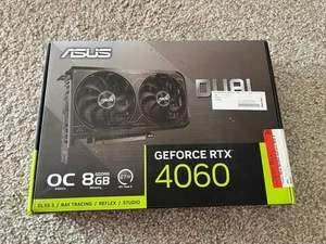 ASUS NVIDIA GeForce RTX 4060 Dual 8GB GDDR6 PCIe 4.0 Graphics Card - Picture 1 of 3