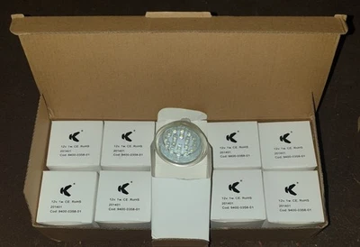 10 LED BULBS LAMPS GU5.3 GX5.3 MR16 (large MR11) 2-PIN 12v LOW VOLT PUSH-IN 240v - Image 1 of 2