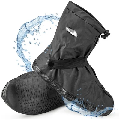 SULPO Überschuhe wasserdicht rutschfest Reißverschluss Fahrrad Motorrad Unisex