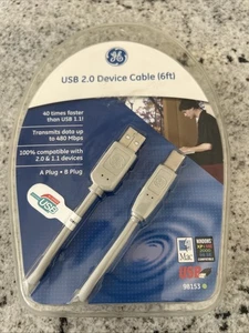 NEW Sealed GE 98153 USB 2.0 Device Cable 6 Foot - Picture 1 of 5