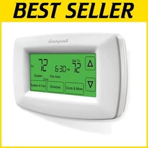 Programmable Touchscreen Thermostat - Large Display, White - Picture 1 of 3