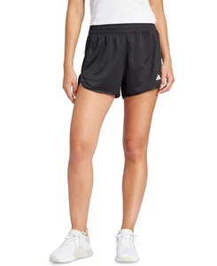 Adidas Damen High-Waisted Knit Pacer Shorts (schwarz, Large) - Bild 1 von 6