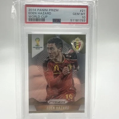 Eden Hazard Belgium 2014 Panini Prizm World Cup #21 PSA 10 Gem Mint Quantity - Image 1 of 2
