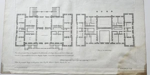 VITRUVIUS BRITANNICUS ORIGINAL PLATE (1715-1725) - Picture 1 of 3