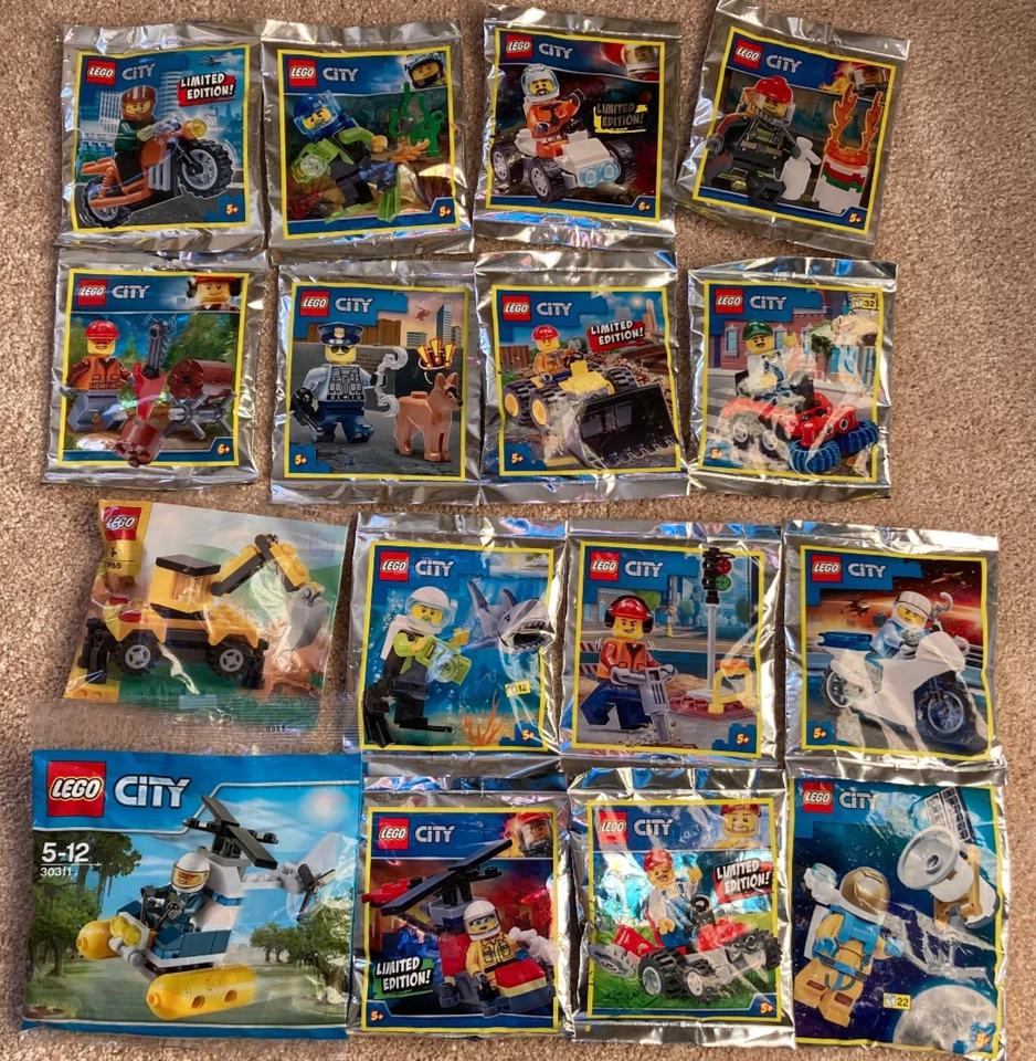 LEGO City Foil  Polybag NEW Sealed Choose From - Image 1 of 1