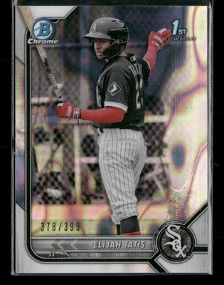2022 Bowman Chrome RAYWAVE /399 #BP-23 Elijah Tatis Chicago White Sox - Image 1 of 2