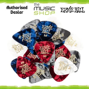 20 x Ernie Ball Medium (.72mm) Cellulose Guitar Picks, Assorted Pearloid Colours - Bild 1 von 2