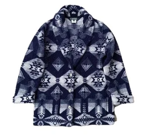 NWT Ralph Lauren W Sherpa Fleece Coat Aztec Navajo Collar Size Petite Plus (18) - Picture 1 of 14