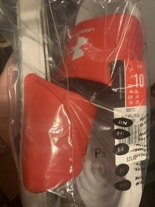 Under Armour 3023761 Men's Halo Gray/Red UA Ansa Fix Slides Flip Flops, Size 10 - Picture 1 of 1