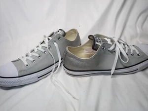 Converse Grey fade sparkle Low Top Chuck Taylor Sneakers 13 15 Excellent shape! - Picture 1 of 9